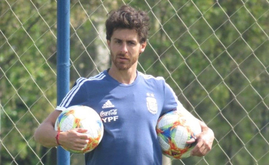 Pablo Aimar, entrenador de la Selección Sub 17. Foto: Prensa AFA