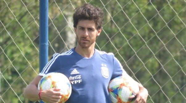 Pablo Aimar, entrenador de la Selección Sub 17. Foto: Prensa AFA