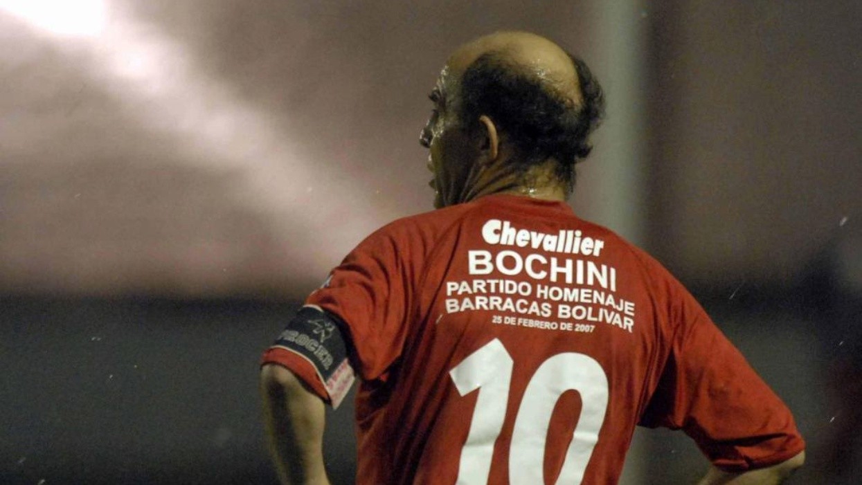 Ricardo Bochini, cuando jugó en Barracas Bolívar