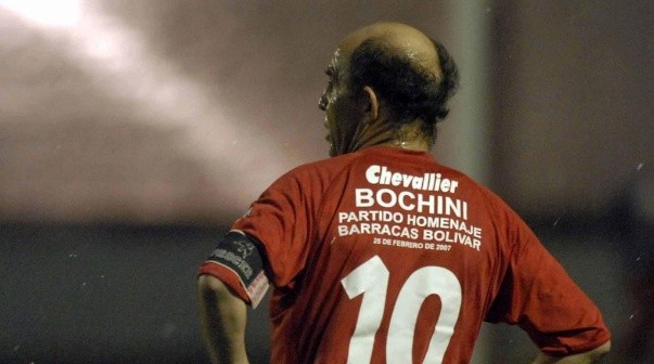 Ricardo Bochini, cuando jugó en Barracas Bolívar