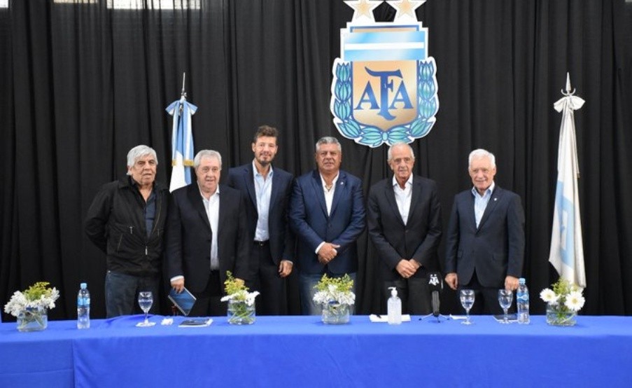 Tapia fue reelegido como presidente de la AFA. Foto: Prensa AFA(Prensa AFA)