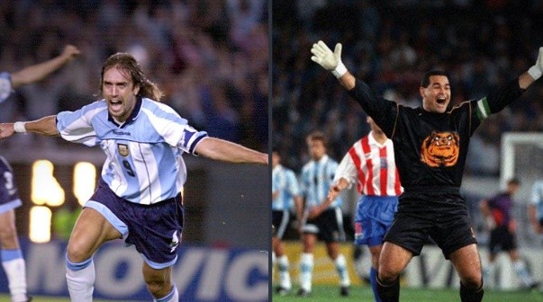 Batistuta y Chilavert, protagonistas de aquel Argentina vs Paraguay de 1996