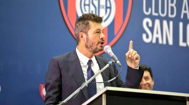 Marcelo Tinelli, presidente de San Lorenzo