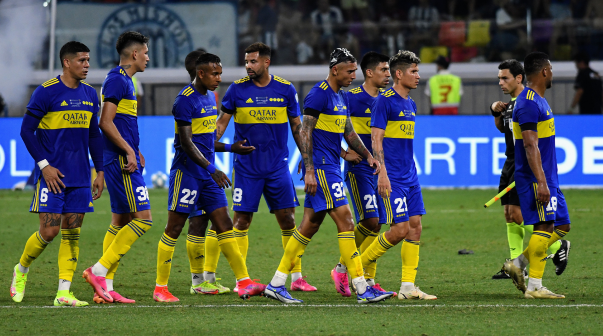 Los jugadores de Boca