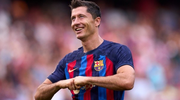 Robert Lewandowski, titular en Barcelona.