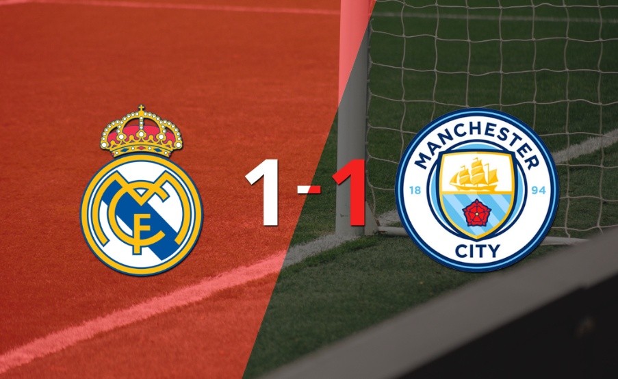 Manchester City se llevó un empate en la ida frente a Real Madrid