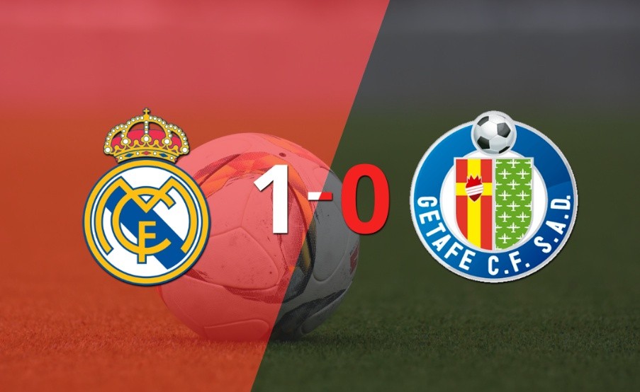 Con lo justo, Real Madrid venció a Getafe 1 a 0 en el estadio Santiago Bernabéu