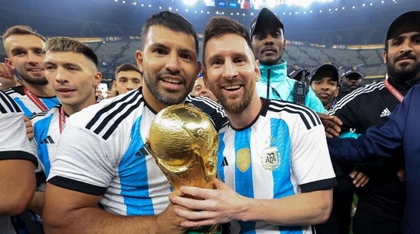Agüero y Messi en Qatar 2022