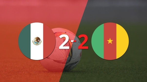 México y Camerún sellaron un empate a 2 en un duelo amistoso
