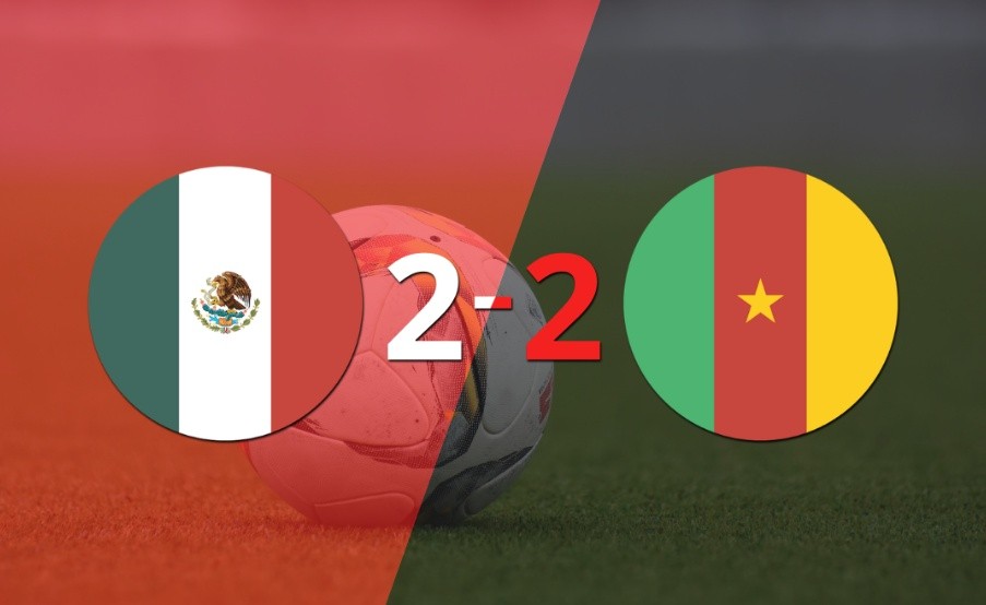 México y Camerún sellaron un empate a 2 en un duelo amistoso