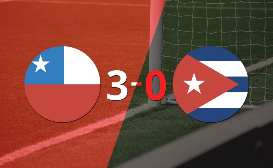 Chile ganó 3-0 el amistoso con Cuba