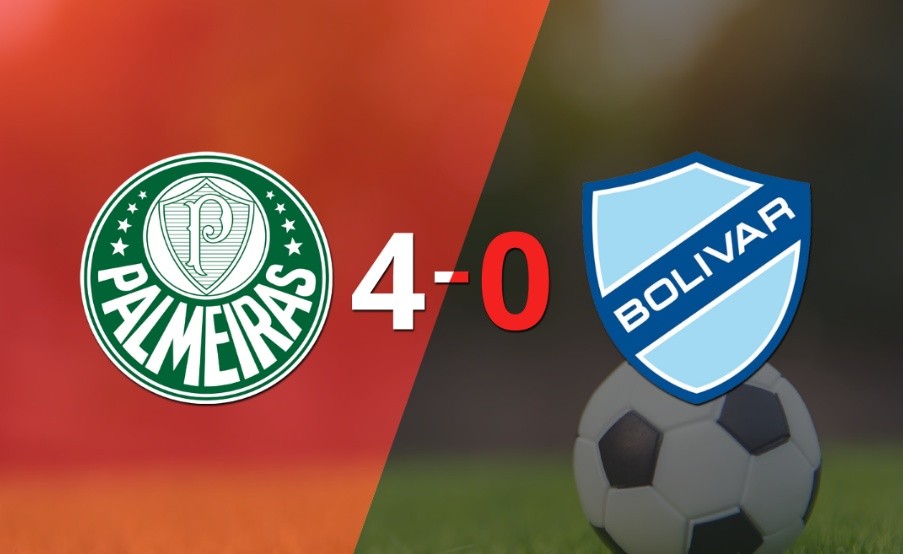 Doblete de Artur en la goleada de Palmeiras frente a Bolívar