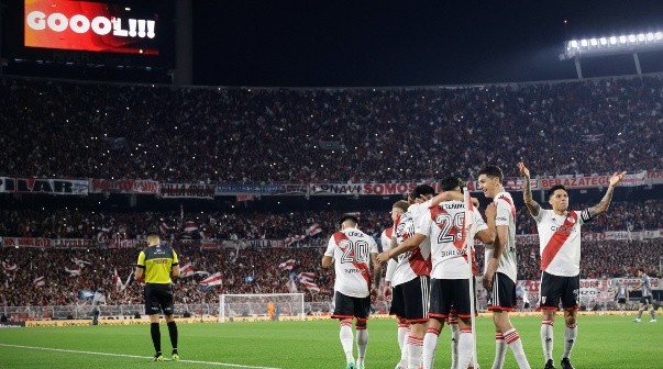 El festejo de River campeón de la Liga Profesional