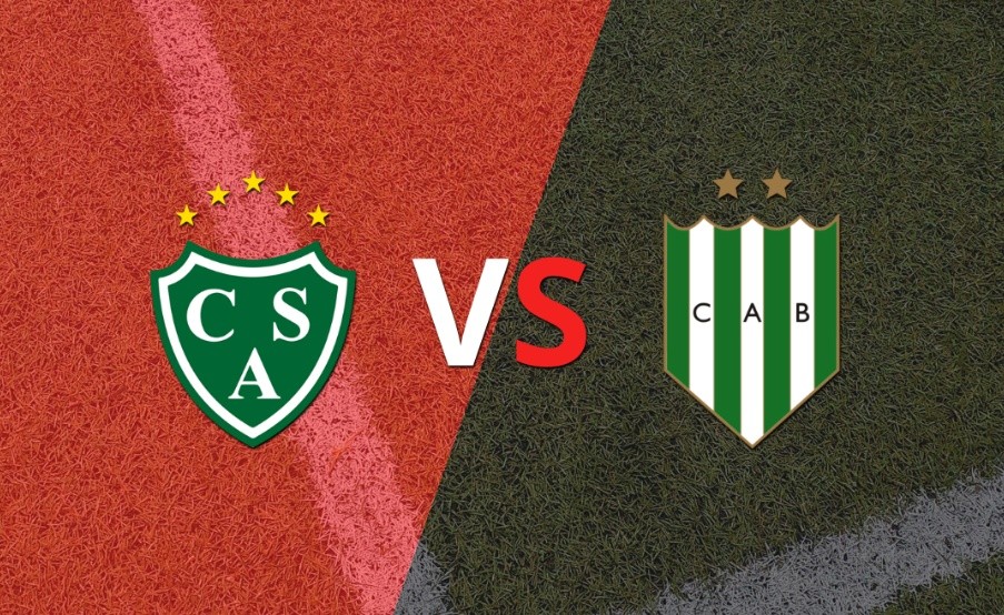 El segundo tiempo comienza sin goles entre Sarmiento y Banfield