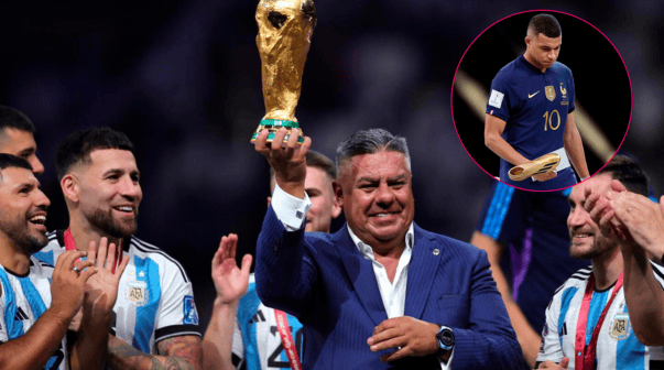 El picante mensaje de Chiqui Tapia a Mbappé tras la victoria de Uruguay en el Mundial