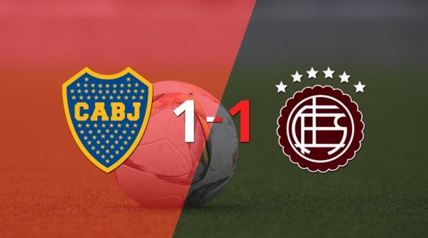 Empate a uno entre Boca Juniors y Lanús
