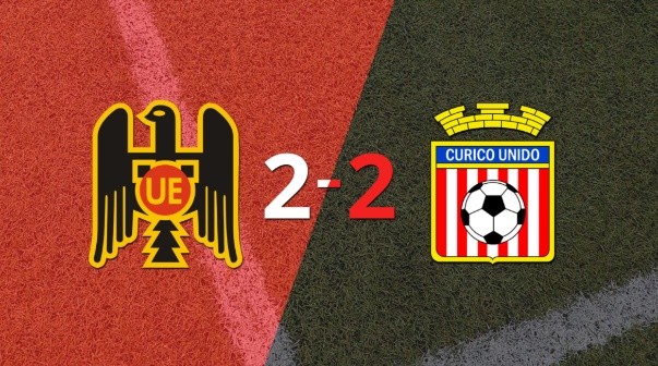 Unión Española y Curicó Unido igualaron por 2 en un vibrante partido