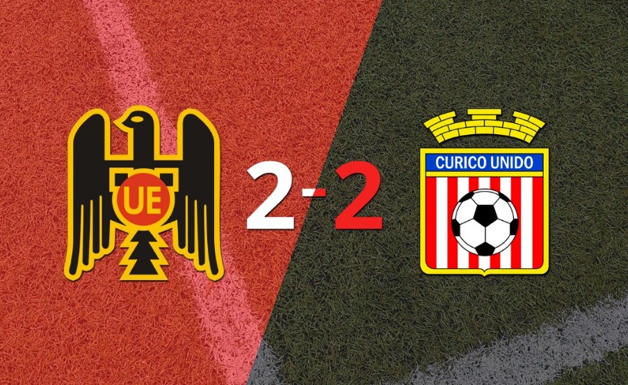 Unión Española y Curicó Unido igualaron por 2 en un vibrante partido