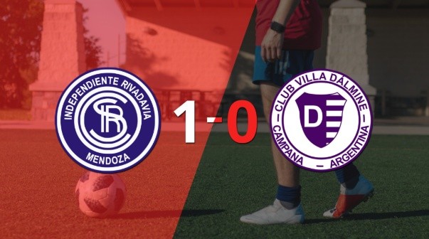 Independiente Mdz. derrotó en casa 1-0 a Villa Dálmine