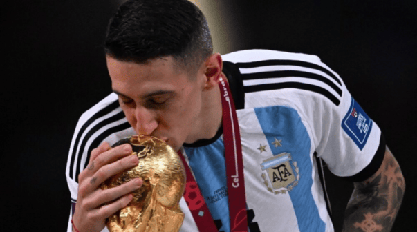 Ángel Di María, campeón del mundo con la Selección Argentina
