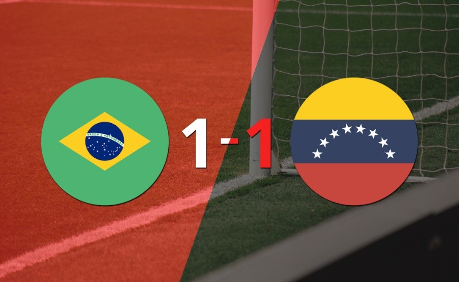 Venezuela empató 1-1 en su visita a Brasil