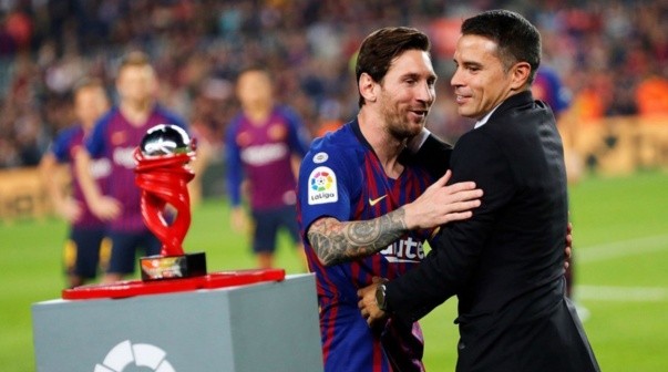 Messi con Saviola