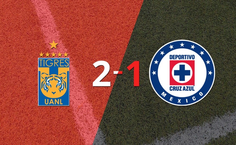 Cruz Azul no pudo en su visita a Tigres y perdió 2 a 1