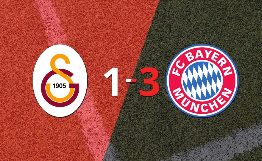 Galatasaray no pudo resistir el juego de Bayern Múnich, que logró imponerse por 3 a 1
