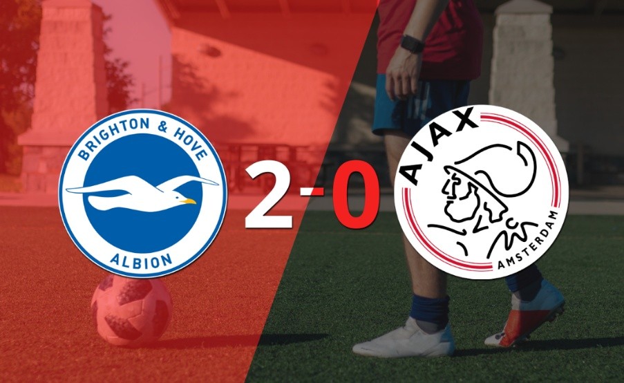 En su casa, Brighton and Hove derrotó por 2-0 a Ajax