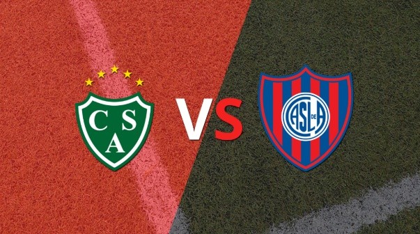 El segundo tiempo comienza sin goles entre Sarmiento y San Lorenzo