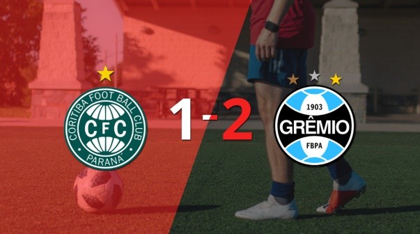Grêmio sacó el triunfo 2-1 en su visita a Coritiba
