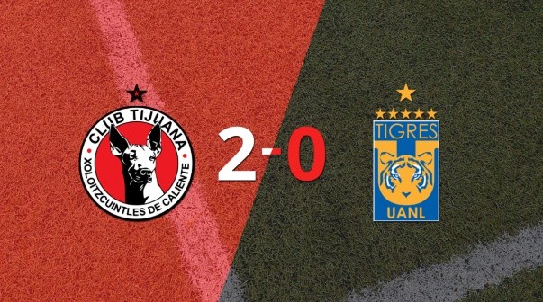 Tijuana le ganó con claridad a Tigres por 2 a 0