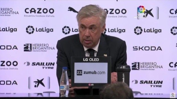 Carlo Ancelotti en conferencia de prensa