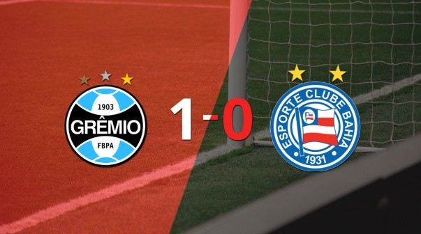 A Grêmio le alcanzó con un gol para derrotar a Bahia en el estadio Arena do Grêmio
