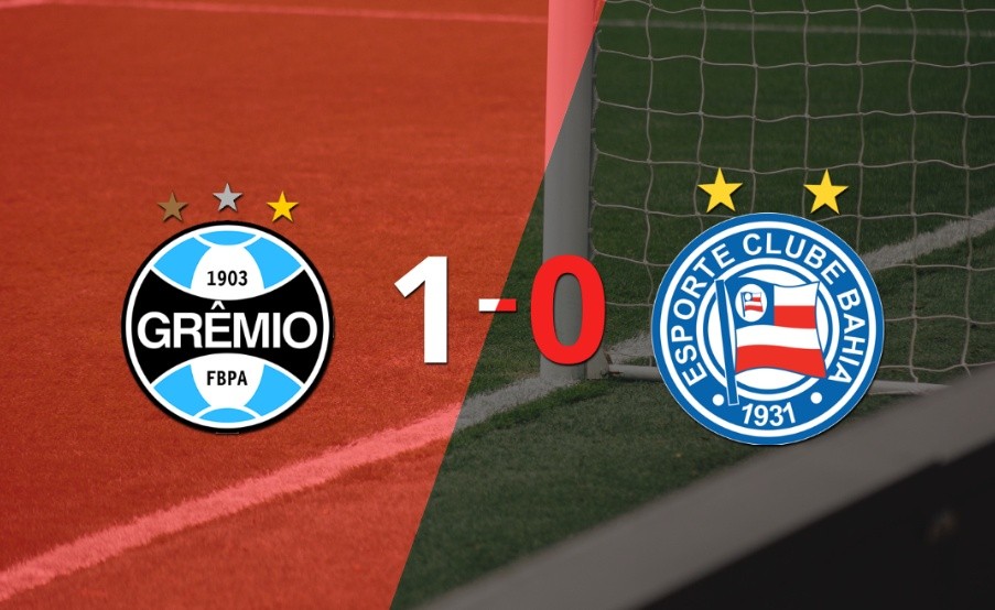 A Grêmio le alcanzó con un gol para derrotar a Bahia en el estadio Arena do Grêmio