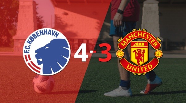 Rasmus Hojlund marcó un doblete pero Manchester United perdió con FC Copenhague