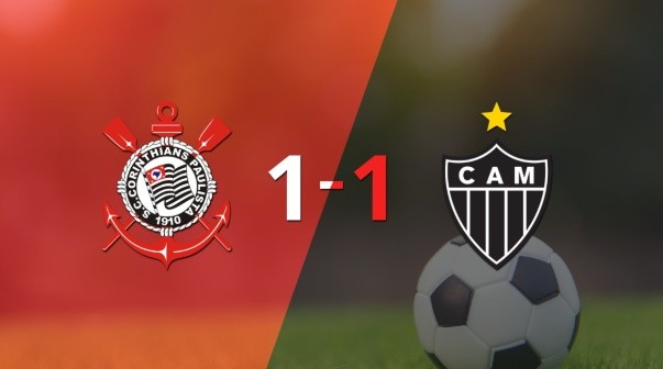 Corinthians logró sacar el empate de local frente a Atlético Mineiro