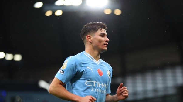 Julián Álvarez, figura de Manchester City