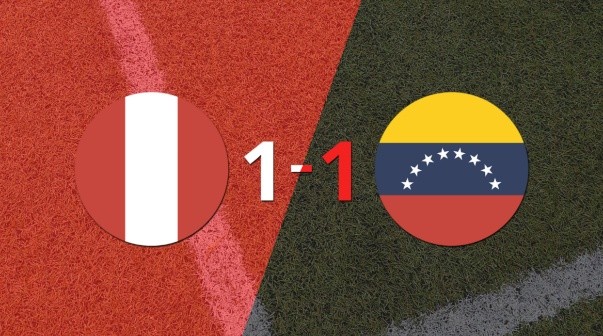 Reparto de puntos en el empate a uno entre Perú y Venezuela