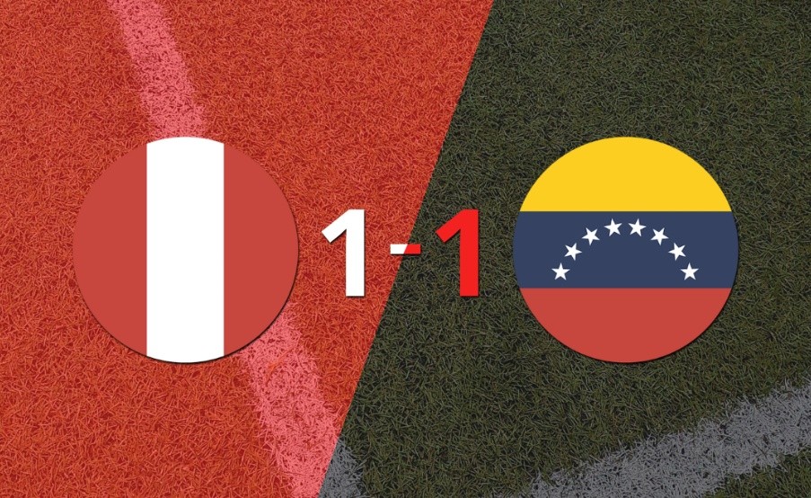 Reparto de puntos en el empate a uno entre Perú y Venezuela