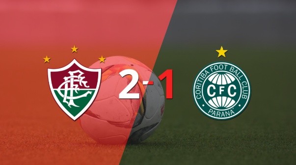 Con la mínima diferencia, Fluminense venció a Coritiba por 2 a 1