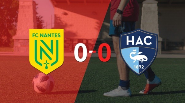 Nantes y Le Havre AC no se sacaron ventaja y terminaron sin goles