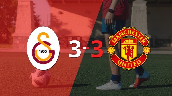 Pese a doblete de Hakim Ziyech, Galatasaray empató con Manchester United