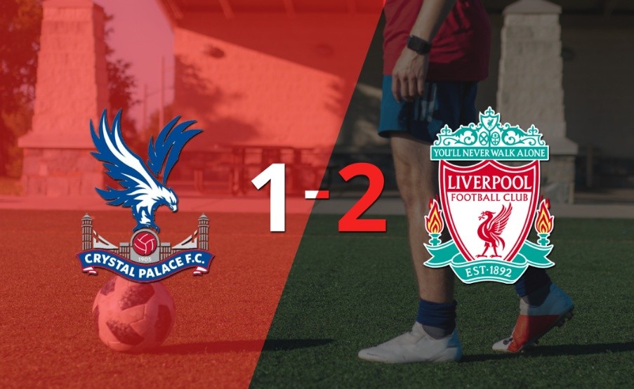 Liverpool sacó el triunfo 2-1 en su visita a Crystal Palace