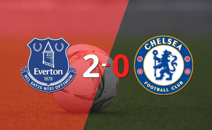 Everton marcó dos veces en la victoria ante Chelsea en el estadio Goodison Park