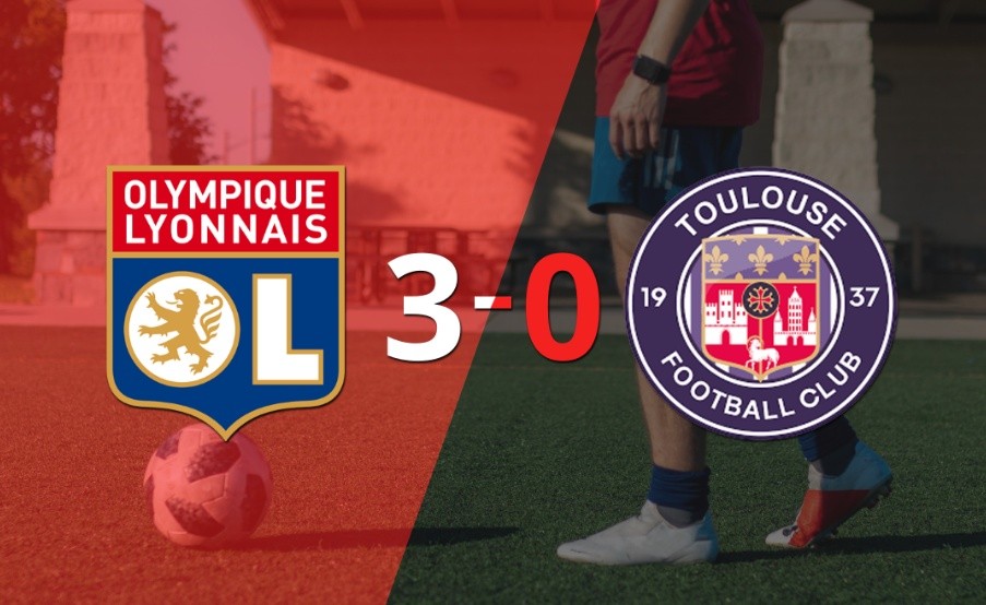 Con triplete y gran actuación de Alexandre Lacazette, Olympique Lyon goleó a Toulouse