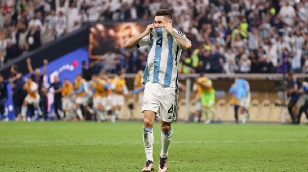 Gonzalo Montiel reveló qué le dijo Messi antes del penal en la final