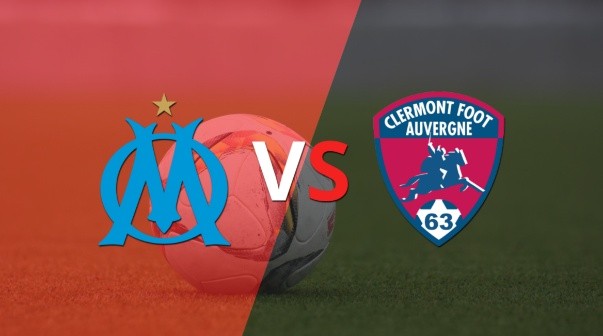 Olympique de Marsella busca mantener la ventaja ante Clermont Foot en la etapa complementaria