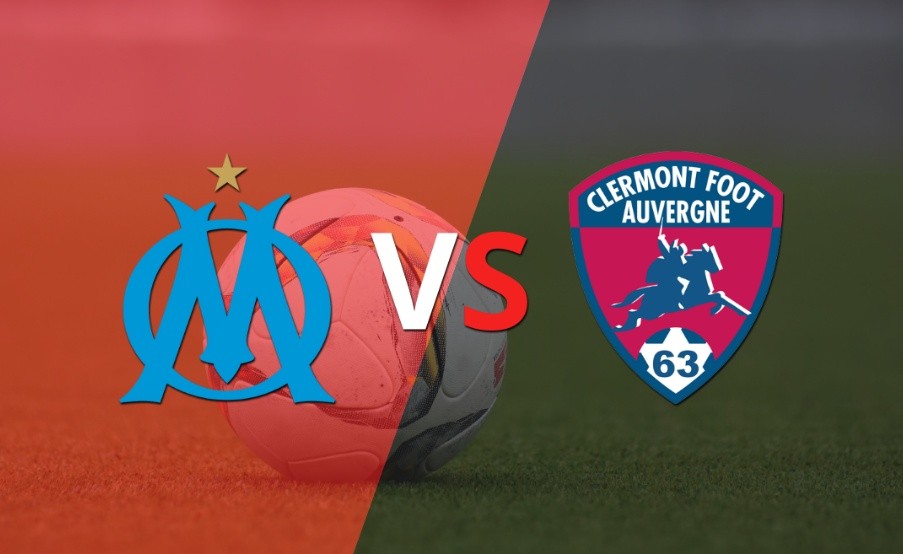 Olympique de Marsella busca mantener la ventaja ante Clermont Foot en la etapa complementaria