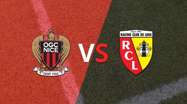 El segundo tiempo comienza sin goles entre Nice y Lens